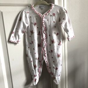 Kissy Kissy Baby Girls Ruffle Playsuit / Footed Pajamas